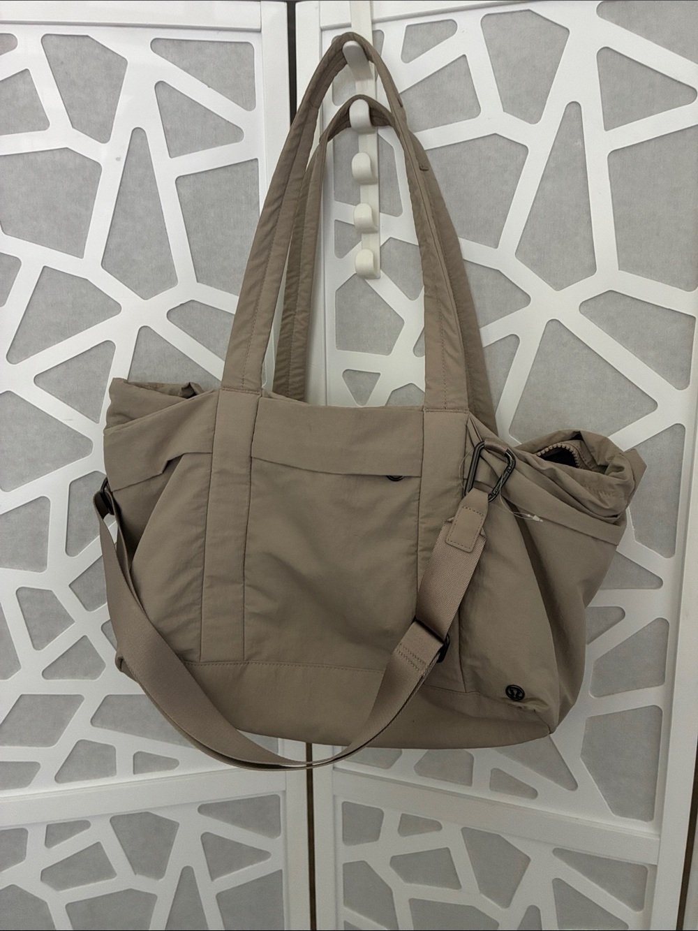 lululemon athletica Taupe Tote with Adjustable Strap